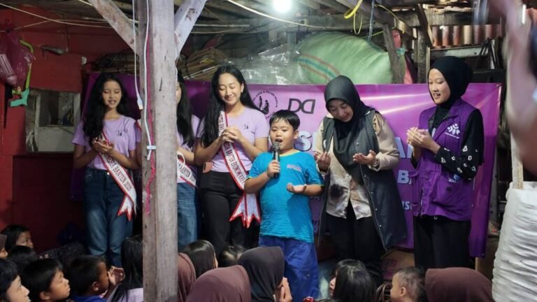 Wujudkan Kepedulian, Puteri Anak Remaja Banten Gelar Aksi Edukasi & Charity di Rumah Belajar Lapak Cacing