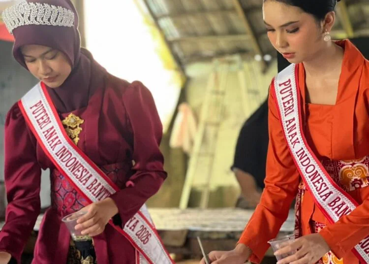 Menginspirasi Gen Z, Puteri Anak Indonesia Banten 2026 Belajar Membatik di Batik Mukarnas